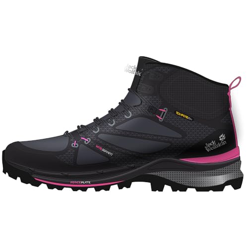 Jack Wolfskin Force Trekker Texapore Mid W Outdoor Shoes, Phantom Pink 1, 8.5 UK