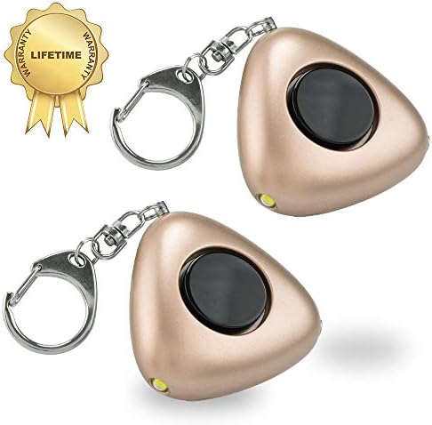 ARIZA 120dB Personal Alarm,Keychain with LED Mini Flashlight,Emergency Safety Alarm,Self Defense Weapons,Batteries Included,Safety Camping & Hiking for Men Women Kids Students 2 Piece