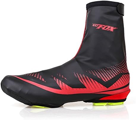 Willgo Cycling Shoe Covers, Basecamp Outdoor Sports Bike Shoe Covers Waterproof Warmer Overshoes Shoe Booties Cover for Men Women MTB Winter Rain Cycling Bicycle Cycle Mountain Road Toe Cover (Red)
