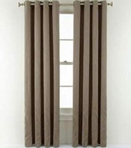 Amazon.com: ROYAL VELVET Plaza Lined Blackout Grommet Top Curtain Panel