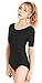 speerise Womens Spandex Dance Leotard Short Sleeve