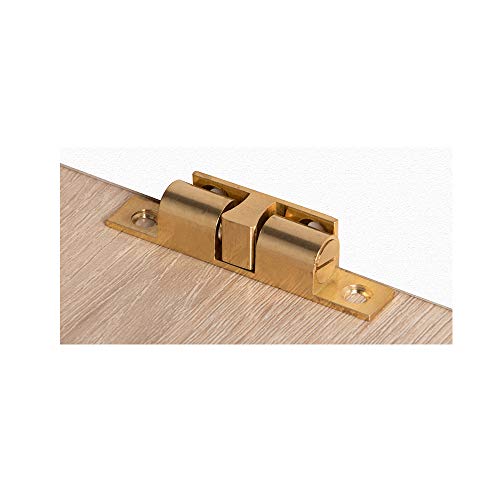 JQK Door Catch, Closet Ball Tension Latch, Solid Brass 4 Pack