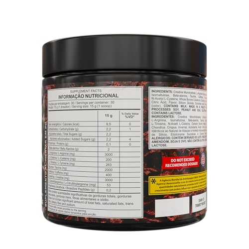 Pré-Treino Carnage Underground Dark Lab, 450g, Pink Lemonade, Creatina