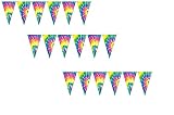 Tie-Dyed Pennant Banner Party Accessory (3-Pack)