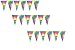 Tie-Dyed Pennant Banner Party Accessory (3-Pack)