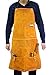 Leather Welding Apron Flame-Resistant Heat Resistant Work Apron Fire Resistant Welding/Welder Smock, 24 x 36 Inch, 6 Pockets