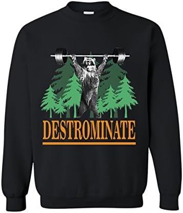 Dolphintee Destrominate Weightlifting With Bear Best Gift For Who Loves Weightlifting
