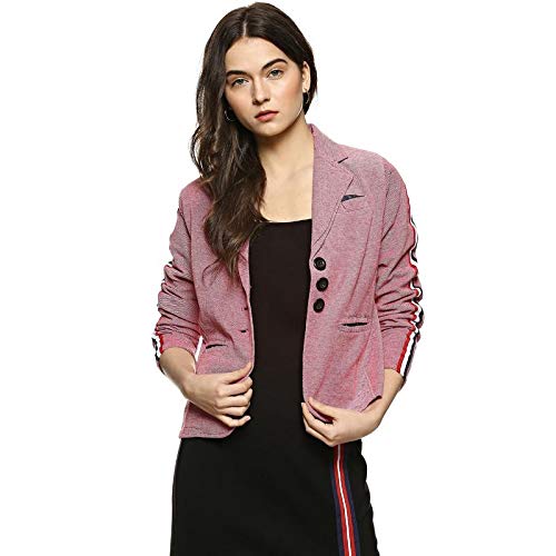 campus sutra women plain blazer