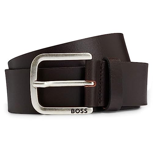 BOSS Janni_Sz40 - CinturĂłn para hombre, color marrĂłn oscuro, Dark Brown202, 85 cm