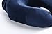Kingta U Shape Portable Memory Foam Travel Pillow,Ergonomic and Washable Cover,Best for Camping,Studying,Traveling and Working (Dark Blue)