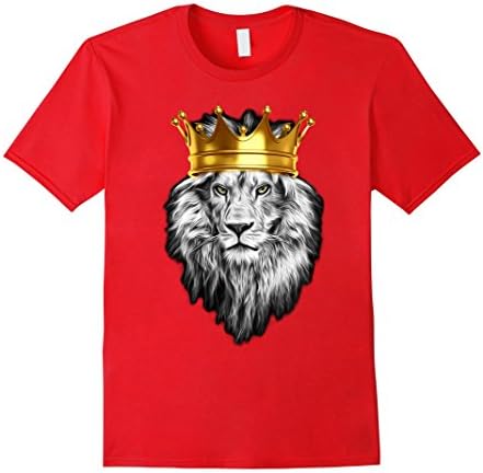 Mens KING LION AWESOME SUPER TSHIRT BY KOPA21 DESIGNS !!  Large Red