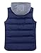 ZSHOW Men's Puffer Vest Removable Hooded Vest Outdoor Winter Vest