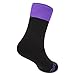 Hot Feet Women's 2 Pairs Heavy Thermal Socks - Thick Insulated Crew for Cold Weather; Sock Size 9-11, Shoe Size 4-10.5 (Apple Cuff and Grape Cuff)