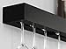 Kiera Grace Pinot Wine & Glass Floating Shelves, Wall Mounted Holder Racks Hold 6 Glass for Home, Room, Office, 24