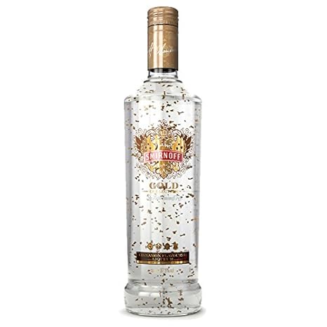 Smirnoff Gold Cinnamon Flavoured Liqueur with Gold leaf 37.5% 70cl