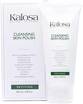 Kalosa Organic Natural Skincare Reviving Cleansing Skin Polish 100% Vegan. 100ml. No Parabens. Made in UK. No Mineral Oils. No Sulphates. No Animal Testing. No Palm Oil. No DEA. KALREV1