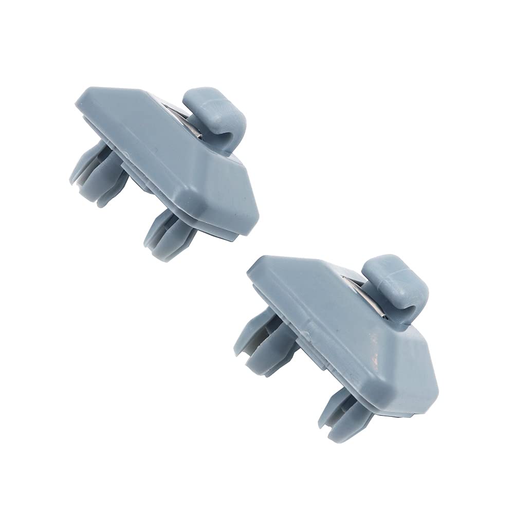 Tiardey 2Pcs Interior Grey Sun Visor Hook Clip Bracket Compatible with 2013-2016 A1 A3 A4 A5 Q3 Q5