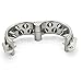 FeiGu Male Stainless Steel Chastity Device Kali's Teeth 2 Rows Ring 35