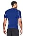Under Armour Men's UA HeatGear Armour Short Sleeve Compression Shirt MD Blue