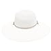 Sloggers Womens Wide Brim Braided UPF 50+ Hat (White)