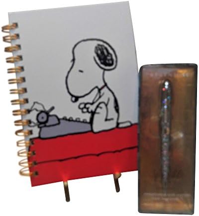 The Spoiled Office Hardbound Journal Notepad and Swarovski Crystal Sparkle Pen Gift Set (Silver)