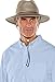 Coolibar UPF 50+ Men's Kaden Crushable Ventilated Hat - Sun Protective (Small/Medium- Khaki)