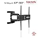 Loctek 47-90 Inch TV Wall Mount Full Motion Articulating Swivel Tilt fit for Max VESA 800x600mm TV LED LCD Plasma Flat Screen Up to 132 lbs