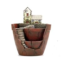 NWFashion Garden Pot, Garden and Sweet House for Holiday Decoration and Gift Planter Flower Pot