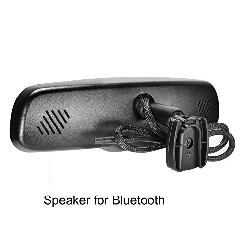 Master Tailgaters OEM BLUETOOTH Rear View Mirror with 4.3" Auto Adjusting Brightness LCD - Universal Fit, Hands Free Calling w/ built in Speaker & Microphone