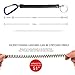 DICERO Fishing Lanyard (Pack of 12) Accessories Plastic Retractable Coiled Tether with Carabiner for Pliers Lip Grips Tackle Fish Tools