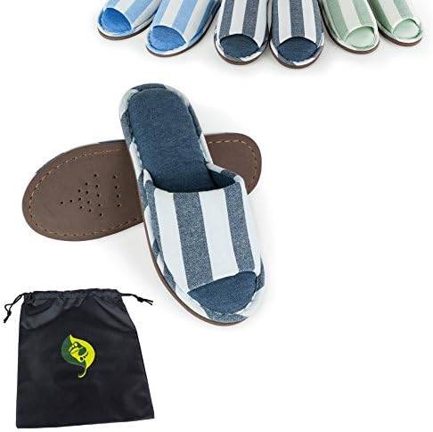 Relaxed Foot Slippers | Indoor &amp; Outdoor Memory Foam | 1 Pair with Storage Bag