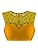 Mustard With Floral Lace