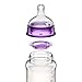 Smilo Anti-Colic Baby Bottles, Plum, 5 Ounce, 3 Count