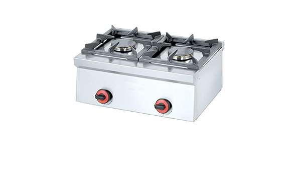 Macfrin 4412 Cocina de Sobremesa a Gas 2 Fuegos 9 Kw ...