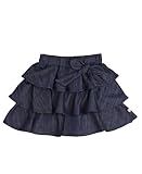 RuffleButts Infant / Toddler Girls Ruffled Denim Bow Skirt