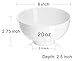 Dowan 22 Ounce Cereal Bowls/Soup Bowl Set, Porcelain Snack/Dessert Bowl, White, Set of 6