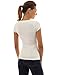 PattyBoutik Women V Neck Lace Up Short Sleeve Blouse (Ivory Medium)