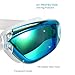 TENEW Swimming Goggles, Swimming Goggles with Ear Plugs and Nose Clip,UV400 Protection No Leaking Anti-Fog Lens with Adjustable Strap (Blue)