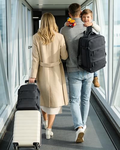 SZLX Vacuum Backpack with Pump Carry-on Luggage 40x30x20 Ryanair Vueling Wizzair Easyjet Backpack Travel Cabin Airplane 40x20x25 Ryanair Women Waterproof Carrying Backpack for Laptop Computer