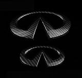 Eppar New Decorative Logo Sticker for Infiniti Q50 2013-2016 (Glossy One Set)