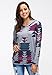 FanShou Women Plus Size Long Sleeve Hoodie Printed Hooded Sweatshirt Pullover