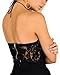 FANCYINN® Women Crochet Floral Lace Sexy Halter Neck Cocktail Tank Top Vest Black M