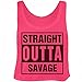 Cute Straight Outta SAVAGE : Bella Women's Flowy Boxy Tank