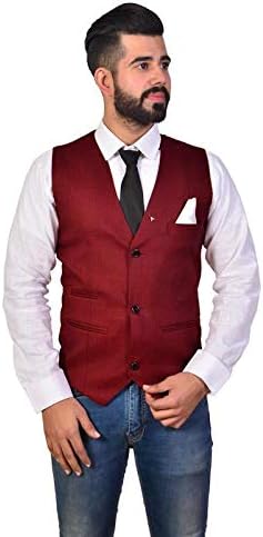 REBAV Men's Poly Cotton Waistcoat …