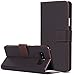 BENTOBEN Galaxy Note 8 Case,Samsung Galaxy Note 8 Wallet Case, Flip Kickstand Genuine Leather Credit Card Holder Cash Pocket Protective Cell Phone Case for Samsung Galaxy Note 8, Brown