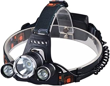Waterproof Super Bright, 3 LED Light, 1500 Lumens Headlamp With Rechargeable Batteries By Balanced Revolution (4 Flashlight Lighting Modes, XML T6 &amp; XPE LED Lights) Brightest For Outdoor Adventure