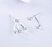 Stud Jacket Earrings 925 Sterling Silver Chic Bead Ball Back Cuffs Stud Earring Sets for Women Girls