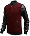LTYY Men's Slim Fit Varsity Baseball Bomber Jacket