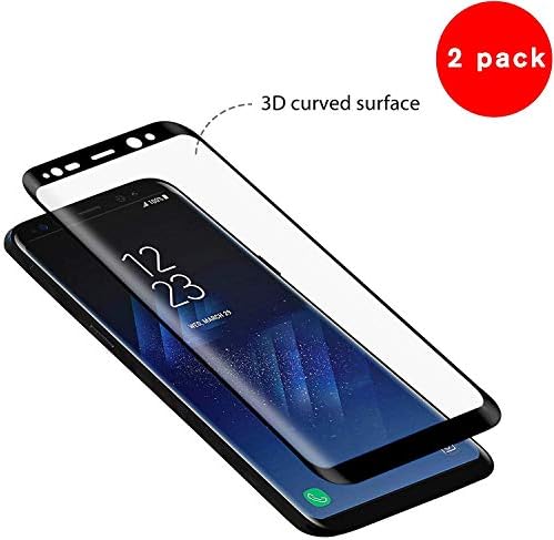 Samsung Galaxy S8 Plus Screen Protector Guard Film[2 Pack], Beatife S8 Plus Tempered Glass Screen Film HD Clear 3D Curved Full Coverage Screen Saver[9H Hardness,Anti-Scratch, Anti-Bubble](NOT S8)
