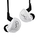 KZ ZSR 1 Dynamic and 2 Balanced Armature KZ Headphone, in Ear Headphone Extra Bass Earbuds with 2 Pin Detachable Cable for Church, Band Practise (White Without Mic)